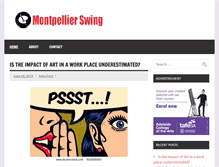 Tablet Screenshot of montpellierswing.com